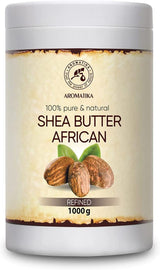 Shea Butter Refined 1000g - 100% Pure Shea Butter for Body Care - Hair - Face - Body Butter - Butyrospermum Parkii