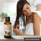 Thistle Oil 1.7 oz (50ml) - Silybum Marianum Seed Oil - 100% Pure & Natural - Great Benefits for Skin - Hair - Face - Body Care - Glass Bottle - Oils Thistle