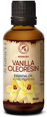 Vanilla Oleoresin Essential Oil 1.7 oz - 50ml - Vanilla Planifolia - 100% Pure for Aromatherapy Diffusers - for Skin & Hair Care - Oil Diffusers - Humidifier - Good Mood - Vanilla Scent