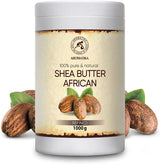 Shea Butter Refined 1000g - 100% Pure Shea Butter for Body Care - Hair - Face - Body Butter - Butyrospermum Parkii
