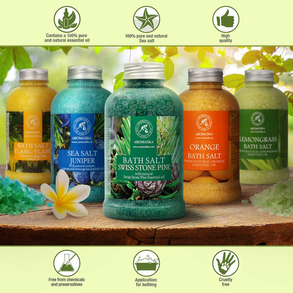 Bath Salt Swiss Stone Pine Bath salts Aromatika
