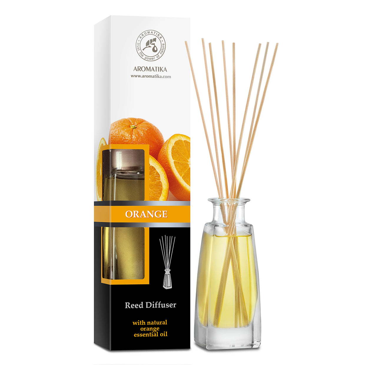 Reed Diffuser Orange | Aromatika Reed Diffuser