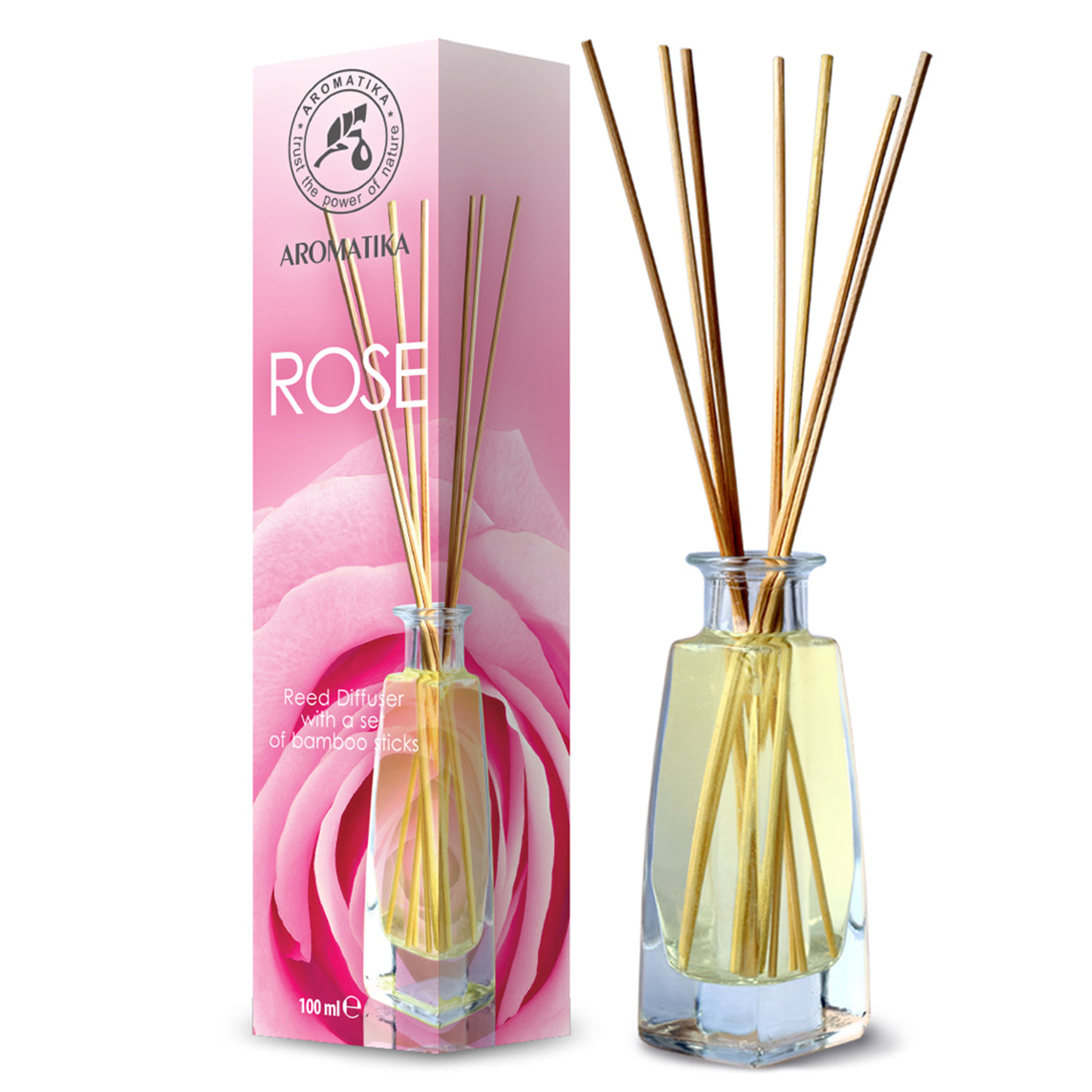 Reed Diffuser Rose | Aromatika Reed Diffuser